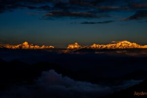 Peaks visible from Rudranath