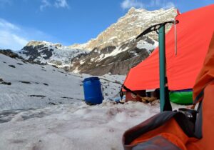High-altitude camp, Panpatia side